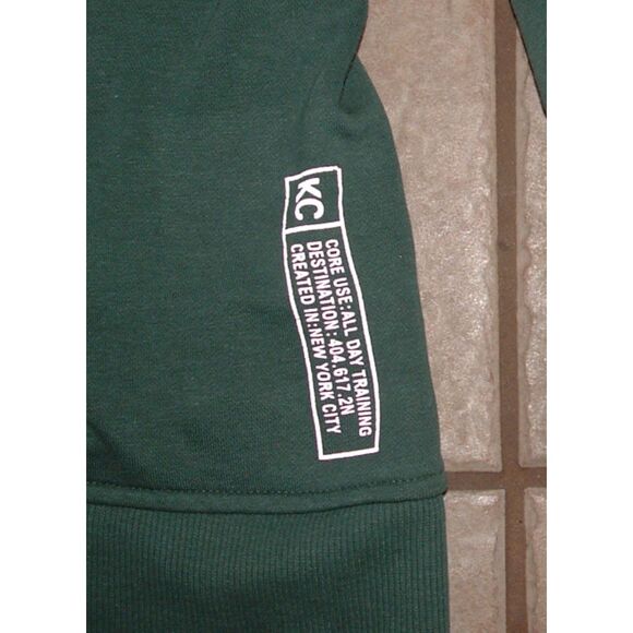 KENNETH COLE Mens Sz Small Casual Wear Green Hoodie Hooded Sweatshirt Pockets - Picture 6 of 6